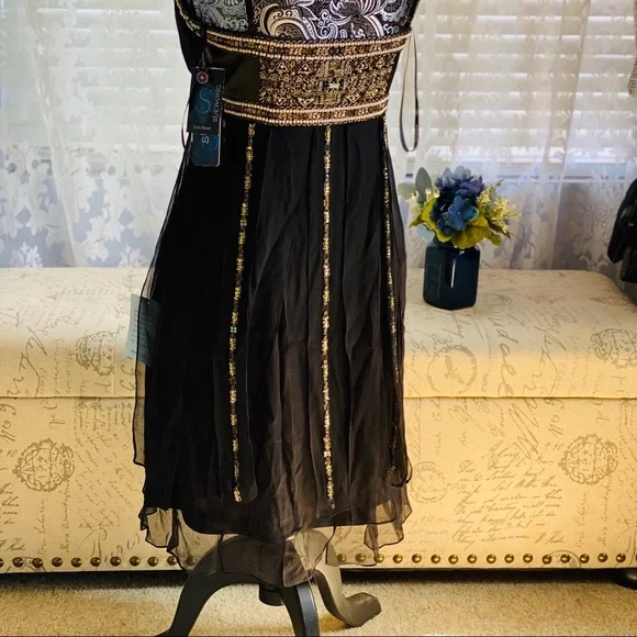 Sue Wong Black Beaded Dress - Picture 5 of 6